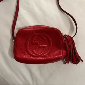 Gucci Small Soho Disco Camera Bag-Red